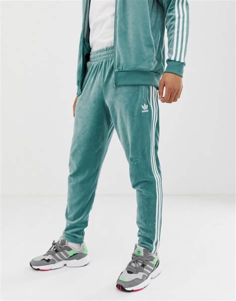 adidas velour herren grün|Grun .